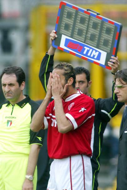2 maggio 2005: l&#39;esordio di Saadi contro la Juventus. LaPresse